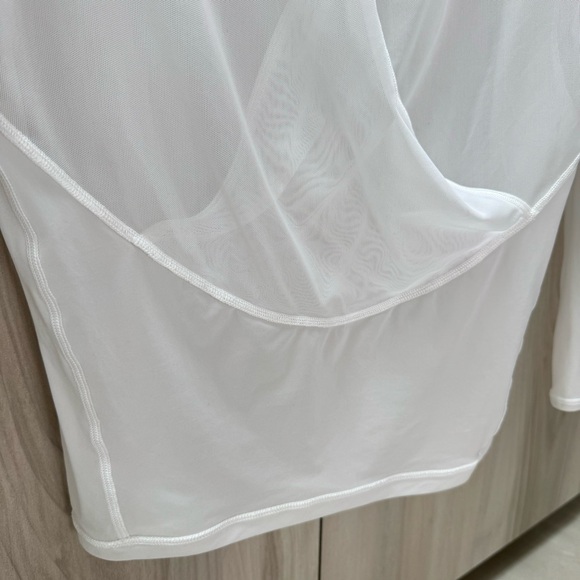 Lululemon If You're Lucky LongSleeve white sheer Top - Picture 7 of 11